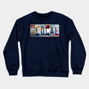 Idaho Local, License Plates Crewneck Sweatshirt